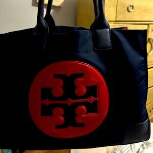 Tory Burch Blue & Orange 🍊 Ella Tote